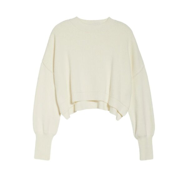 NEW FREE PEOPLE Easy Street Crop Sweater in brown for women 1225 3t0 - Picture 11 of 13